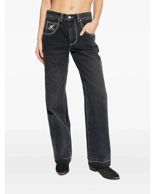 Isabel Marant Gray Jeyda Wide-Leg Cotton Pants