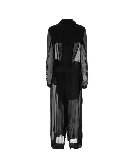 Ann Demeulemeester Black Trench