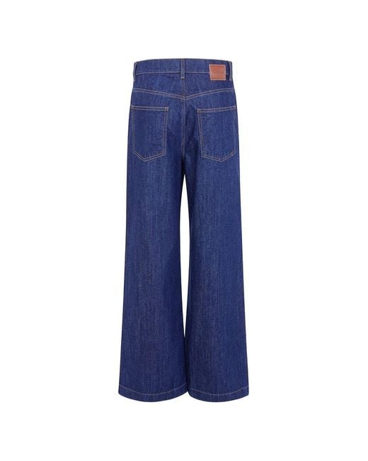 P.A.R.O.S.H. Blue Cotton Trousers