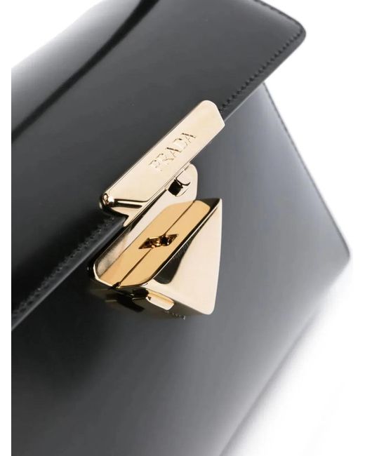 Prada Black Leather Shoulder Bag