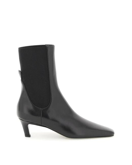Totême Black The Mid Heel Boots
