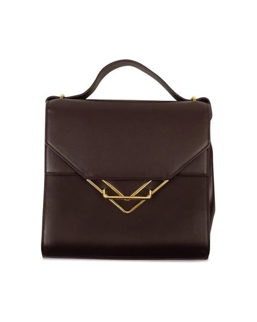 Bottega Veneta Brown The Clip Shoulder Bag