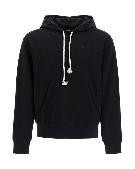 Acne Blue Sweatshirt With Face Patch