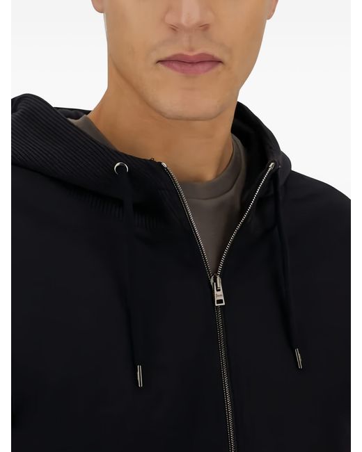 Herno Blue Cotton Polyamide Elastane Cardigan for men