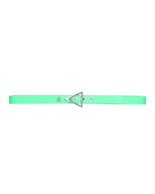 Bottega Veneta Green Solid Buckle Belt for men