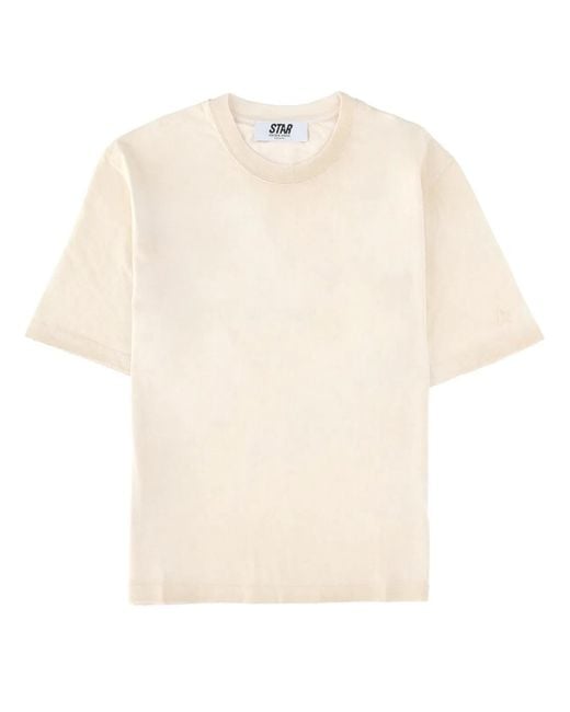 Golden Goose Deluxe Brand White T-Shirt Logo