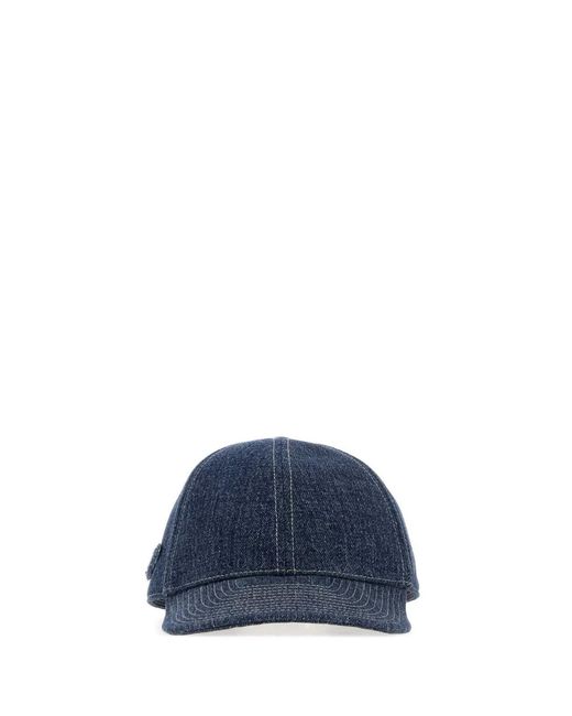 Prada Blue Denim Baseball Cap for men