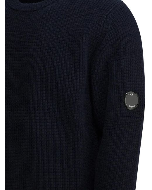 C P Company Blue C.P.Company Wool Polyamide Knitwear for men