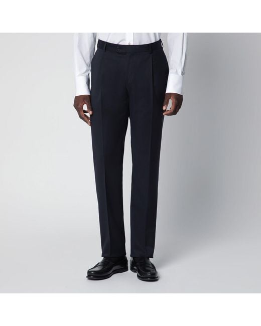 Luigi Bianchi Black Singlebreasted Wool Suit for men