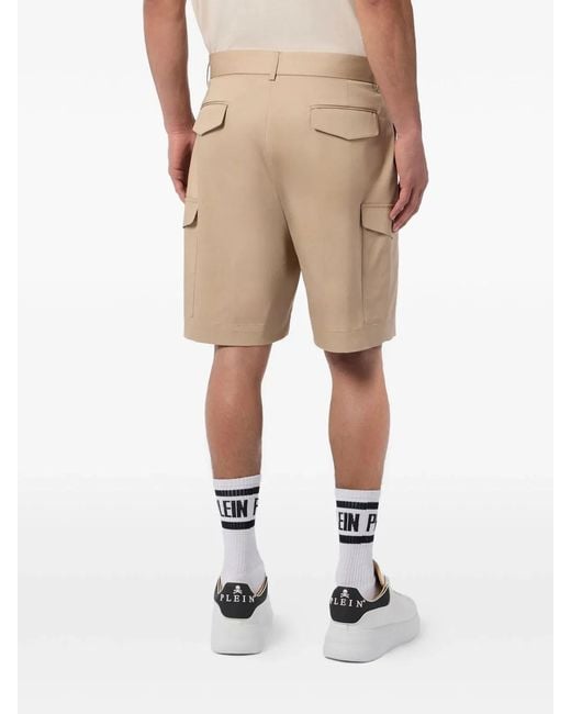 Philipp Plein Natural Cargo Shorts for men