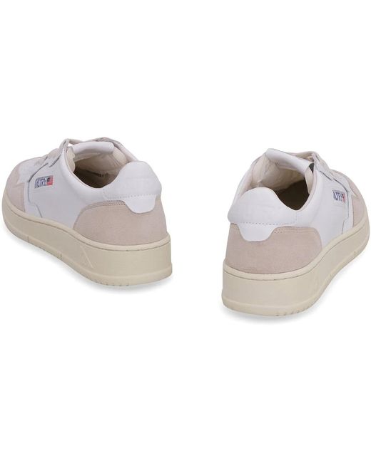 Autry White Medalist Low for men