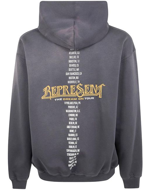 Represent Gray "Golden Tour" Hoodie for men