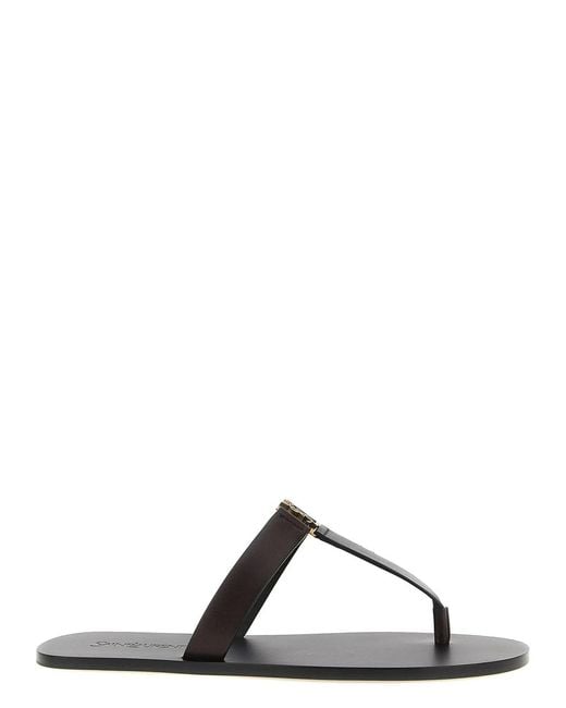 Saint Laurent Black 'Babylone' Sandals for men