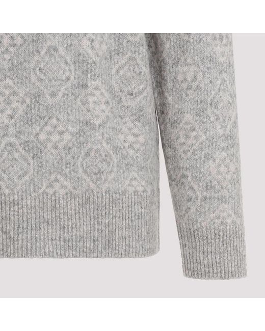 Brunello Cucinelli Gray Roundneck Sweater for men