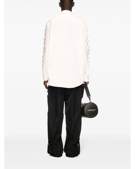 Off-White c/o Virgil Abloh Natural Pure Cotton Elegant Shirt for men