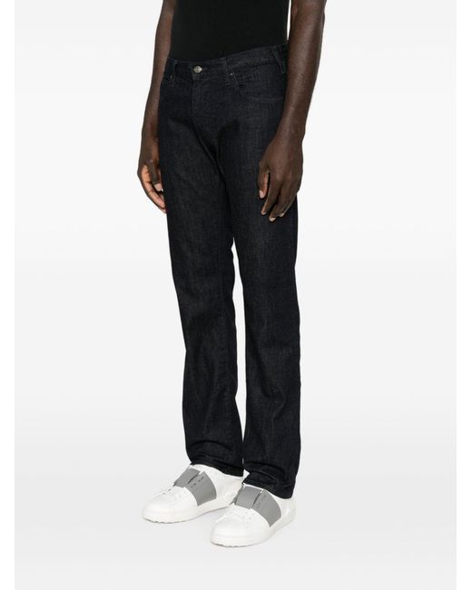 Emporio Armani Black Denim Cotton Jeans for men