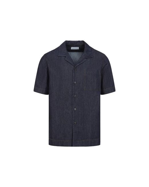 Dries Van Noten Blue Carltone Shirt for men