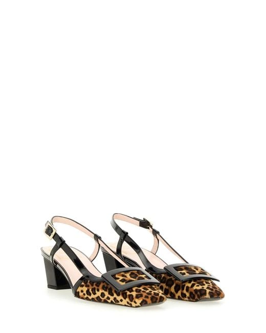 Roger Vivier Multicolor "Belle Vivier" Slingback Pumps
