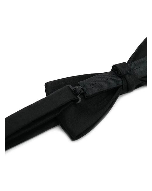 Saint Laurent Black Silk Bow Tie for men