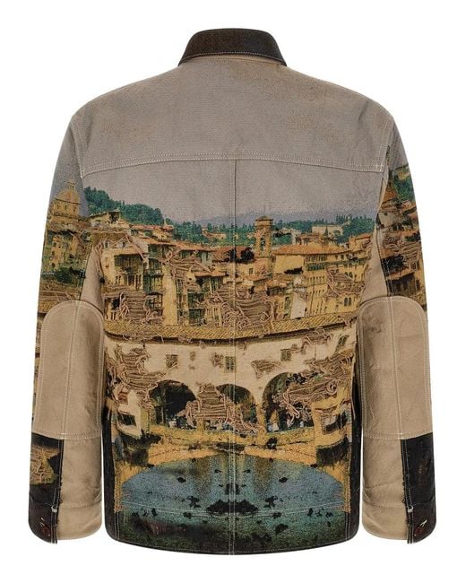 Junya Watanabe Multicolor Jacquard Square Jacket for men
