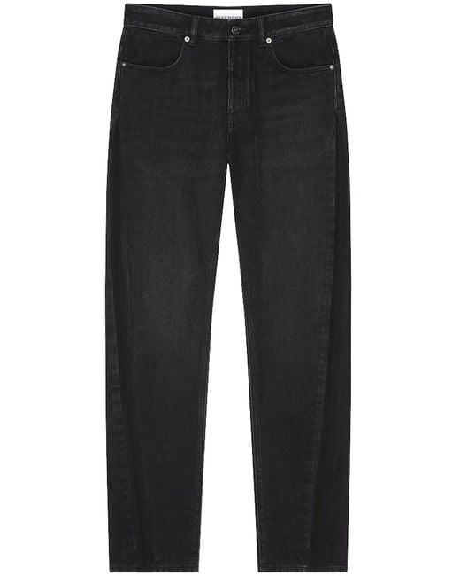 Givenchy Black Straight Couture Seam Denim for men