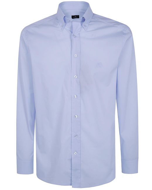 Etro Blue Classic Shirt for men