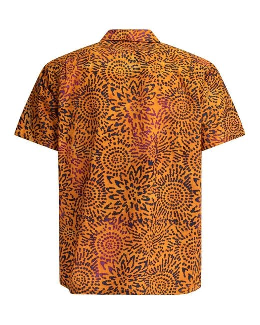 Beams Plus Orange Cotton Shirt for men