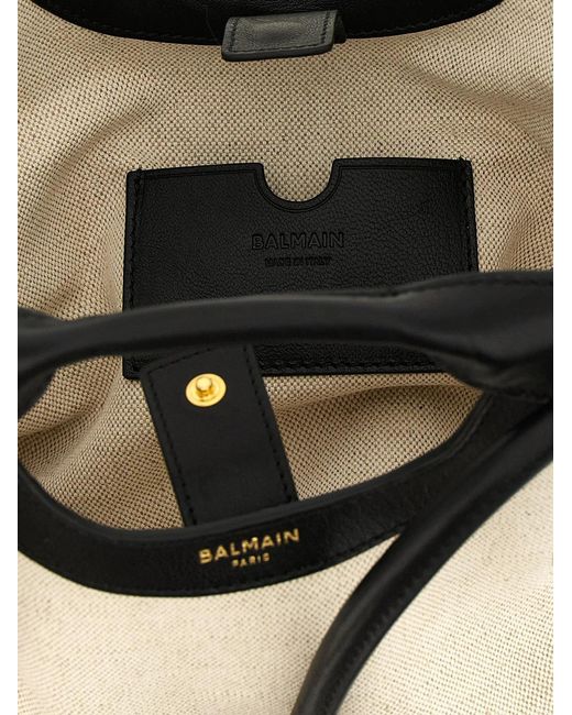 Balmain Black Medium 'Tote' Shopping Bag