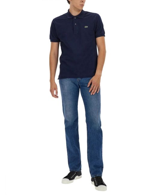 Lacoste Blue Polo With Logo for men