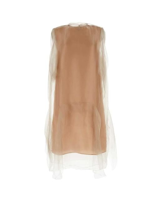 Prada White Powder Voile Dress