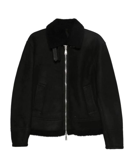 Tagliatore Black Suede Jacket for men