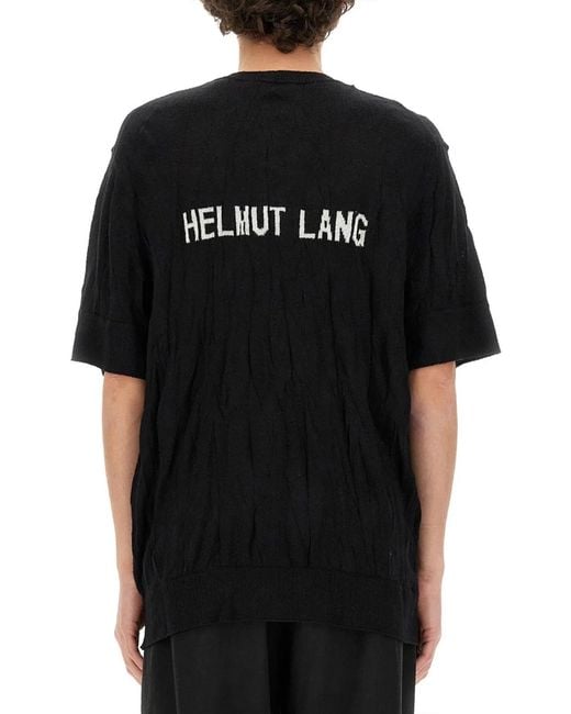 Helmut Lang Black Crushed Shirt for men