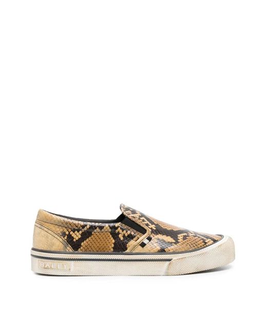 Bally White Santa Ana Slip-On Sneakers