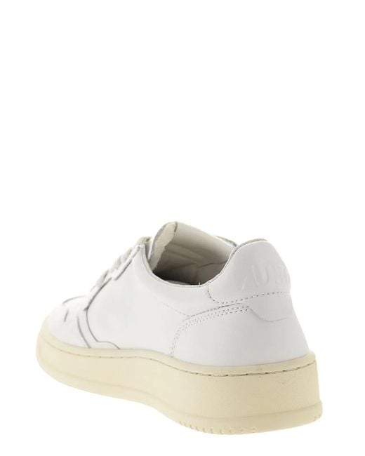 Autry White Medalist Low for men