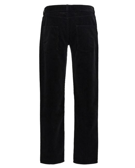 Saint Laurent Black Corduroy Trousers for men