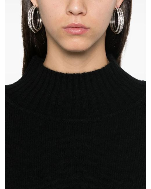 Be You Black Cashmere Turtle-Neck Sweater