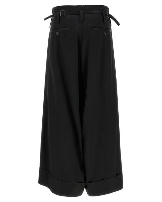Junya Watanabe Black Acetate Fla Pants
