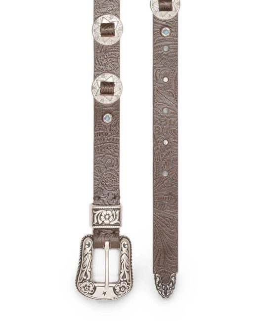 Golden Goose Deluxe Brand Gray Lace S Flower Embossed