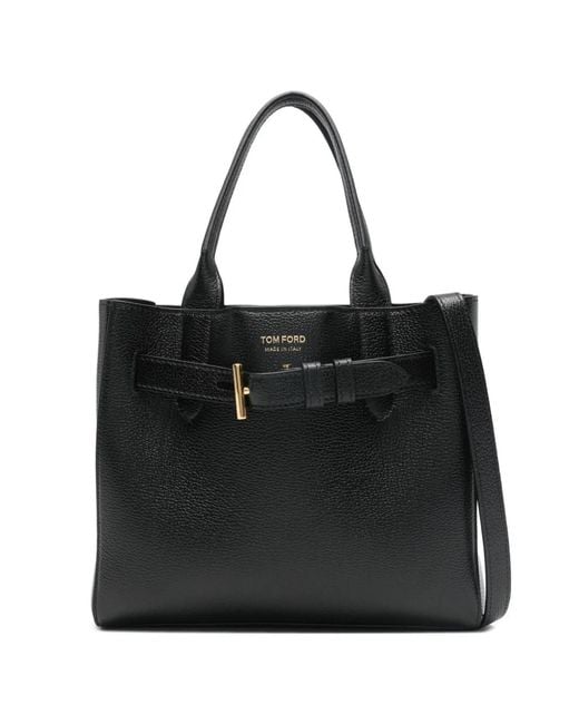 Tom Ford Black Audrey Small Leather Tote