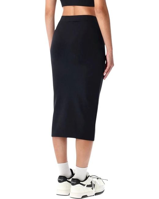 Off-White c/o Virgil Abloh Black Pencil Skirt With Off Logo