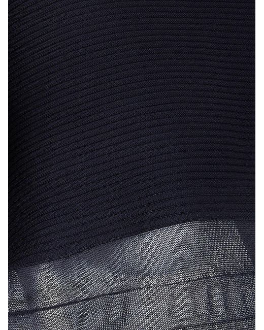 HOMME PLISSÉ Blue Homme Plisse "Moving Knit" Dress