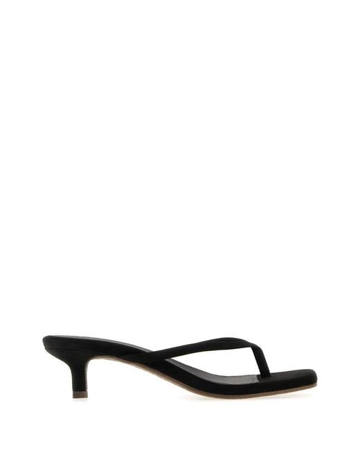 TKEES Black Square Toe Julia Suede