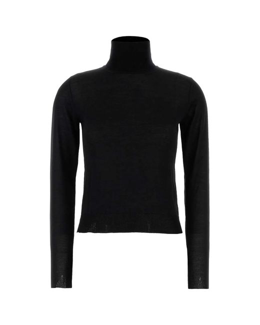 Golden Goose Deluxe Brand Black Worn Effect Wool Sweater