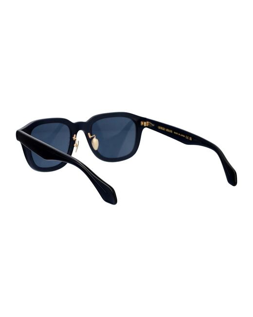Giorgio Armani Blue Transparent Acetate Sunglasses