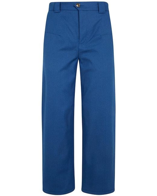 Chloé Blue Barel High Waist Trousers