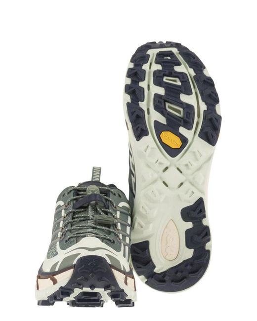Hoka One One Green Synthetic-Textile Sneaker