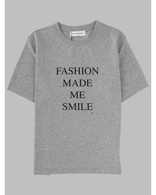 Victoria Beckham Gray T-Shirt