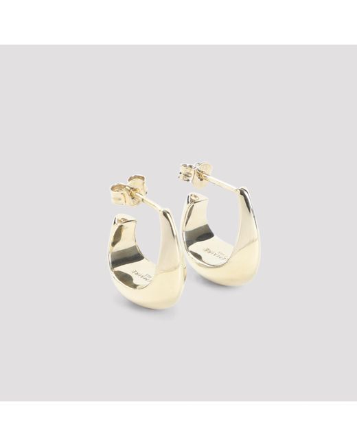 Lemaire Metallic Light Curved Mini Drop Earrings