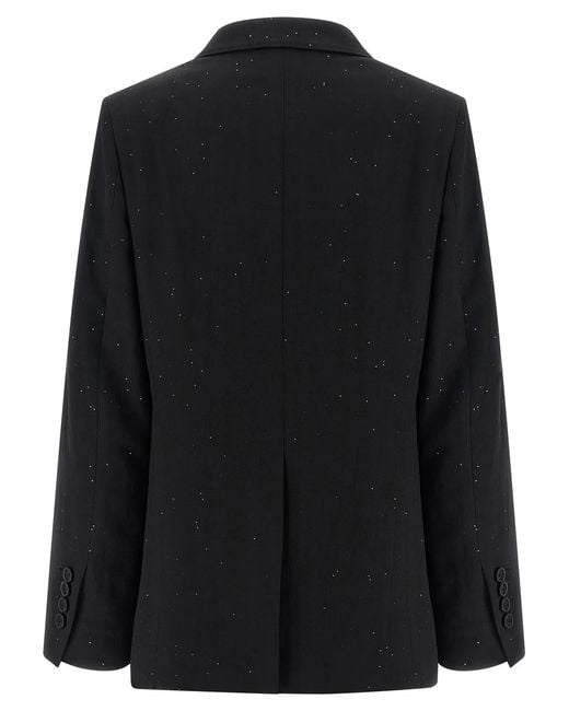 Herno Black Micro Sequin Blazer