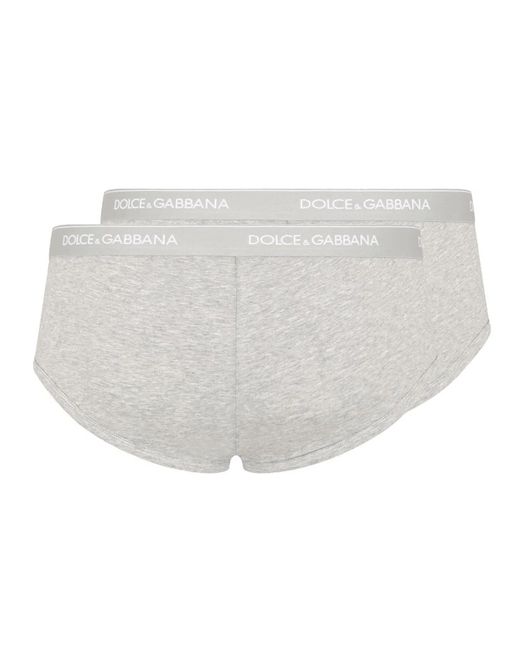 Dolce & Gabbana White Dolce & Gabbana Bi-Pack Briefs "Brando" for men